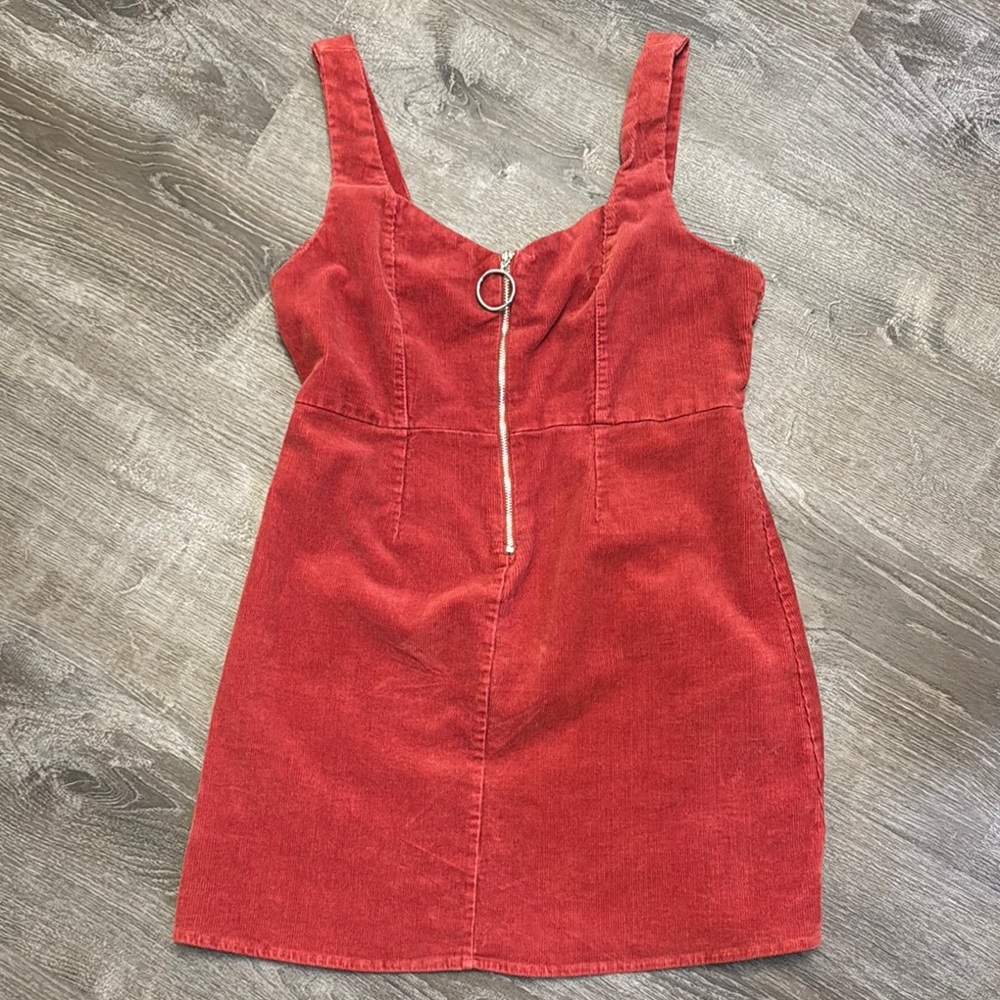 Iris Red Corduroy Dress